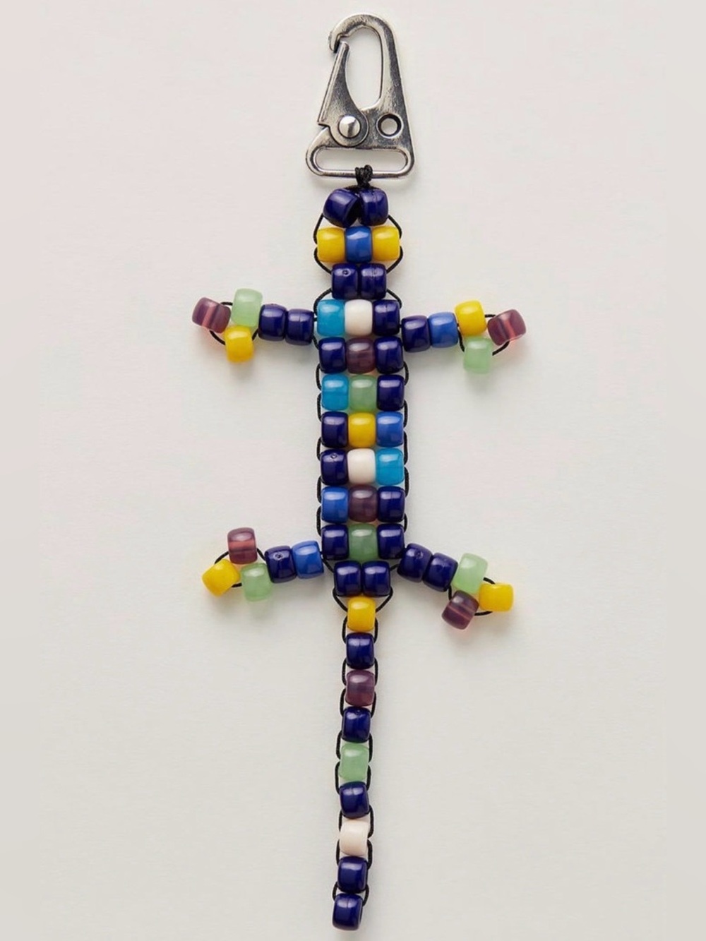 Free People Beaded Lizard Bag Charm 🔥multicolor
